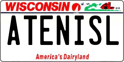 WI license plate ATENISL