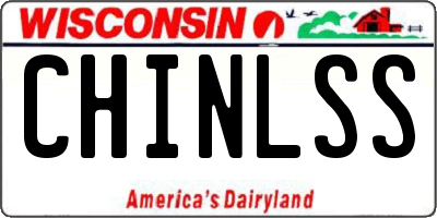 WI license plate CHINLSS