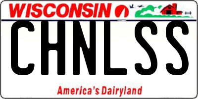 WI license plate CHNLSS