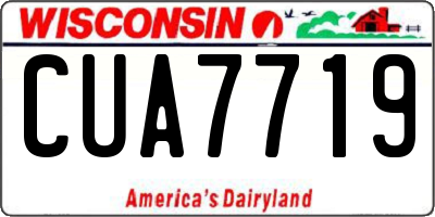 WI license plate CUA7719