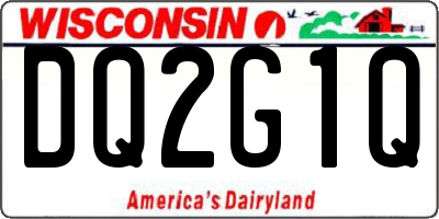 WI license plate DQ2G1Q