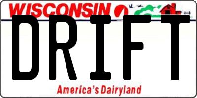 WI license plate DRIFT