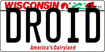 WI license plate DROID