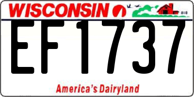 WI license plate EF1737