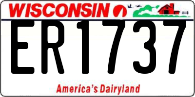 WI license plate ER1737