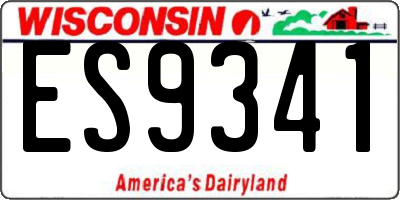 WI license plate ES9341