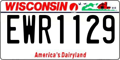 WI license plate EWR1129