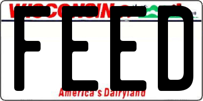 WI license plate FEED