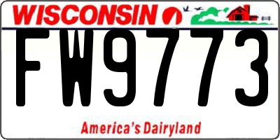 WI license plate FW9773