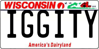 WI license plate IGGITY