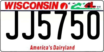 WI license plate JJ5750