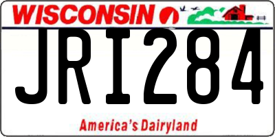 WI license plate JRI284