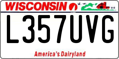 WI license plate L357UVG