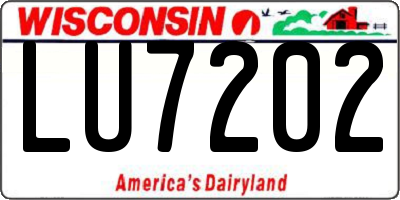 WI license plate LU7202