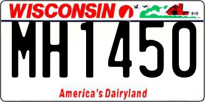 WI license plate MH1450