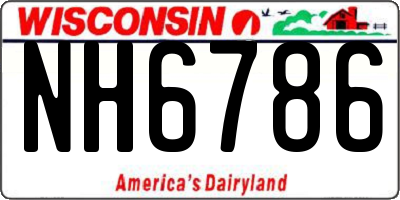 WI license plate NH6786