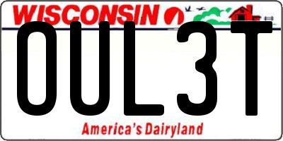 WI license plate OUL3T