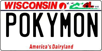 WI license plate POKYMON
