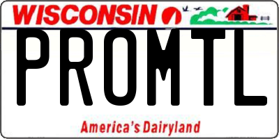 WI license plate PROMTL