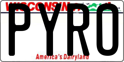 WI license plate PYRO