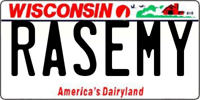 WI license plate RASEMY