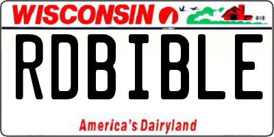 WI license plate RDBIBLE