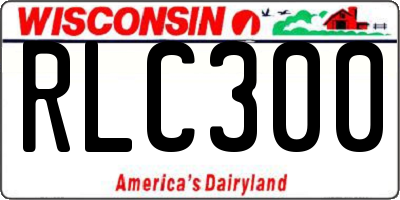 WI license plate RLC300