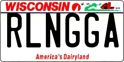 WI license plate RLNGGA