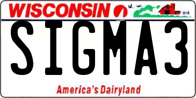 WI license plate SIGMA3