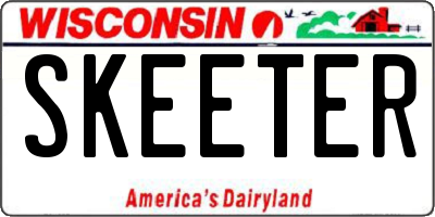 WI license plate SKEETER