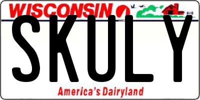 WI license plate SKULY