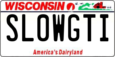 WI license plate SL0WGTI