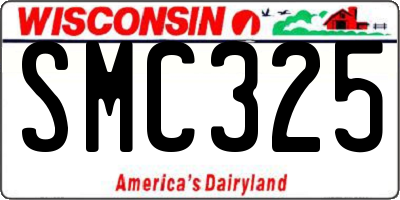 WI license plate SMC325