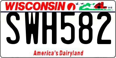 WI license plate SWH582