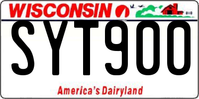 WI license plate SYT900