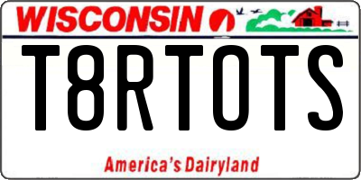 WI license plate T8RTOTS