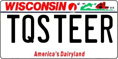 WI license plate TQSTEER