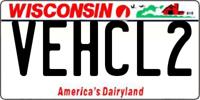 WI license plate VEHCL2