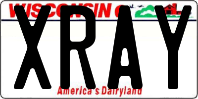 WI license plate XRAY