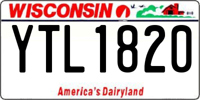 WI license plate YTL1820