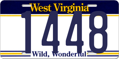 WV license plate 1448