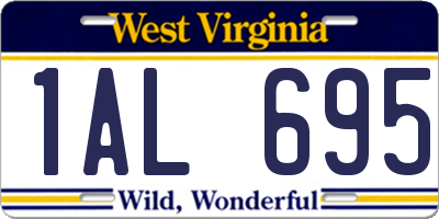 WV license plate 1AL695