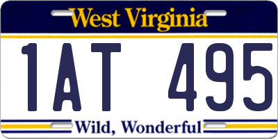 WV license plate 1AT495