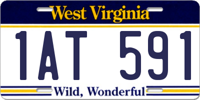 WV license plate 1AT591