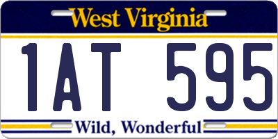 WV license plate 1AT595