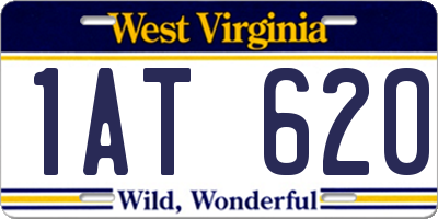 WV license plate 1AT620