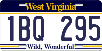 WV license plate 1BQ295