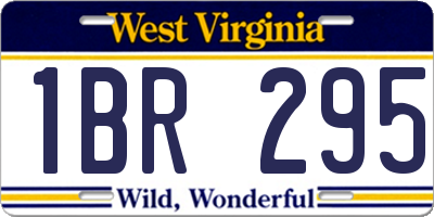 WV license plate 1BR295