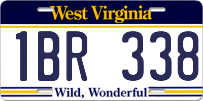 WV license plate 1BR338