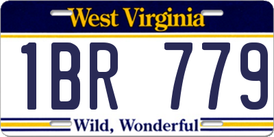 WV license plate 1BR779
